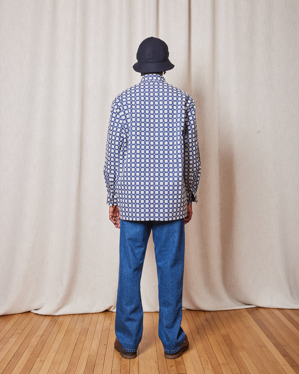 CHEMISE SHADOW DELOS NAVY / WHITE