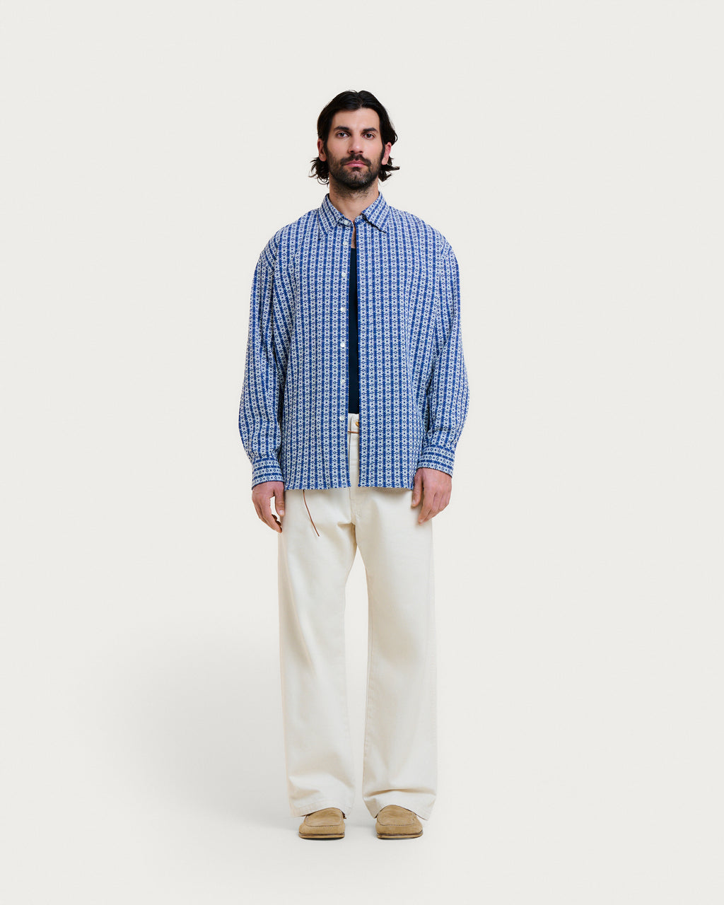 CHEMISE SHADOW MYKONOS BLUE-WHITE