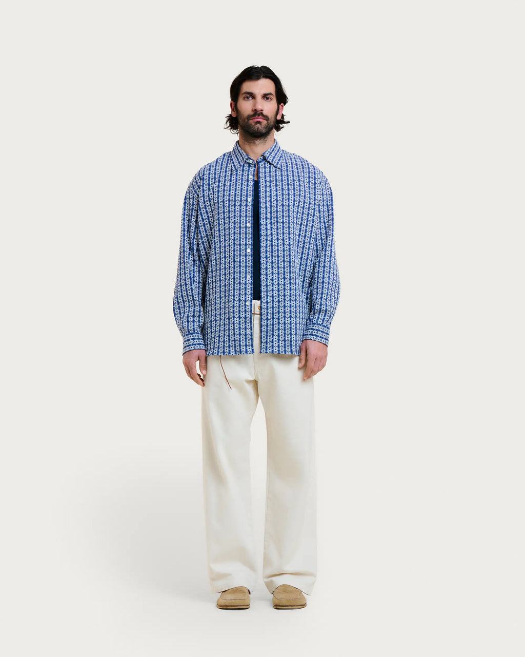 SHADOW SHIRT MYKONOS BLUE-WHITE