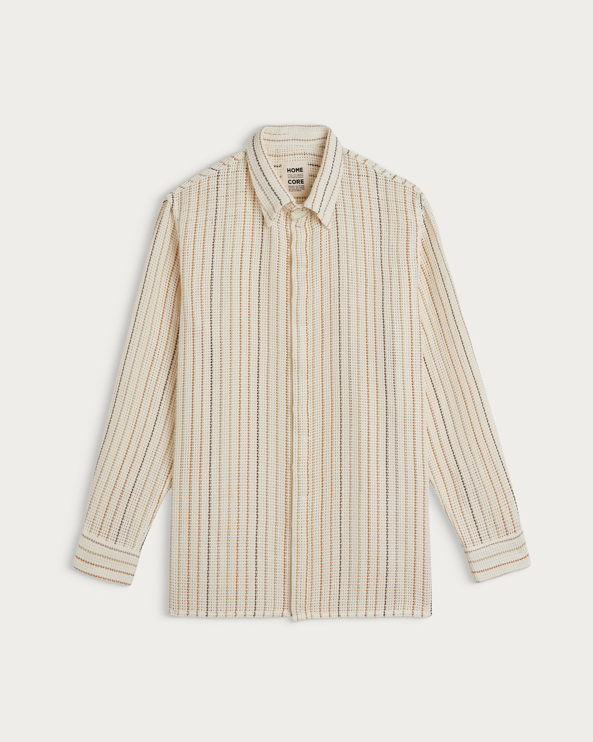 SHADOW NET SHIRT ECRU MULTI