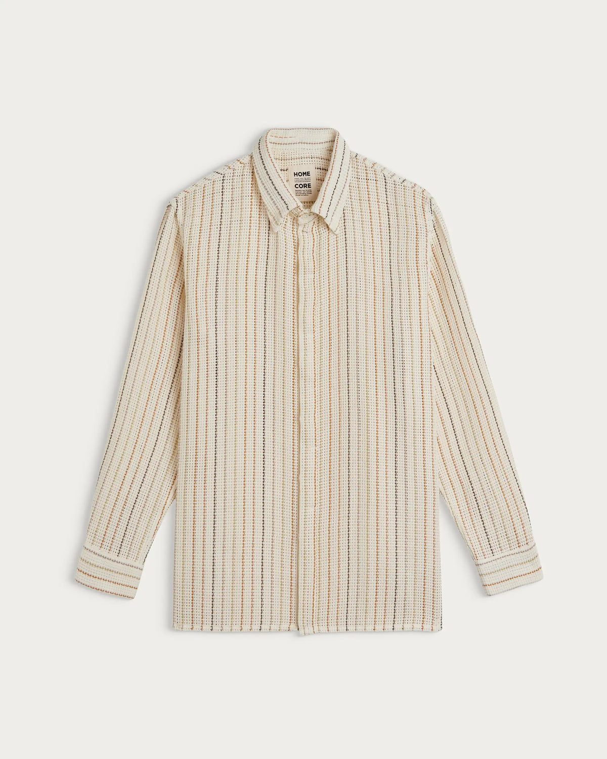 SHADOW NET SHIRT ECRU MULTI