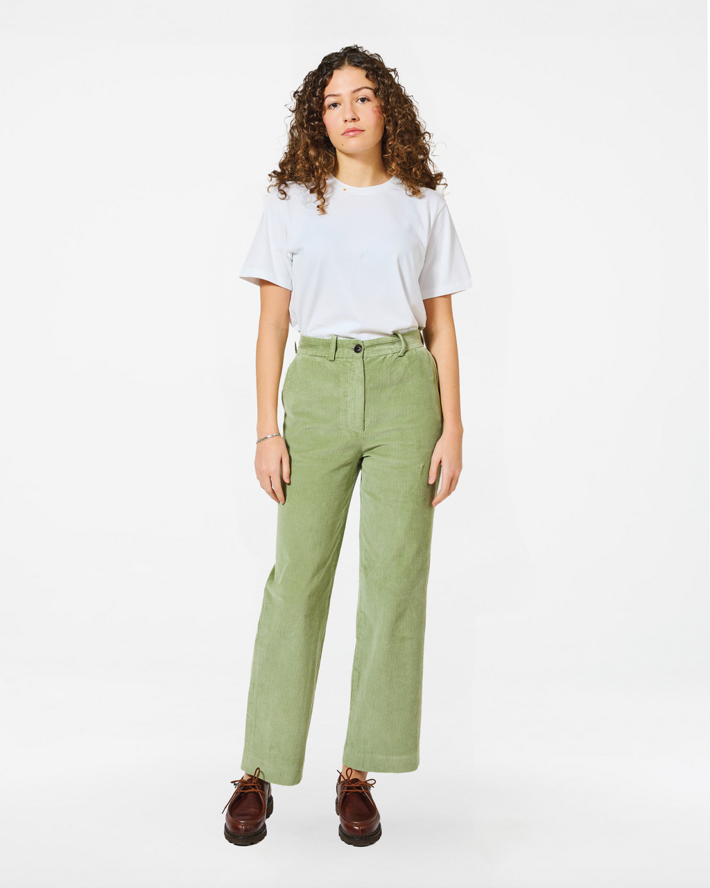 PANTALON SMOKEY CORD MISTY GREEN