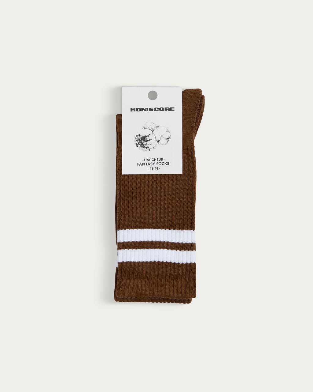 CHAUSSETTES DE SPORT CHOCOLATE BROWN