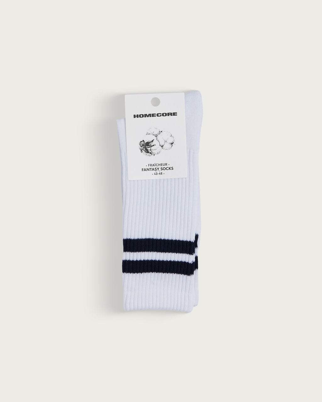 CHAUSSETTES DE SPORT WHITE-NAVY