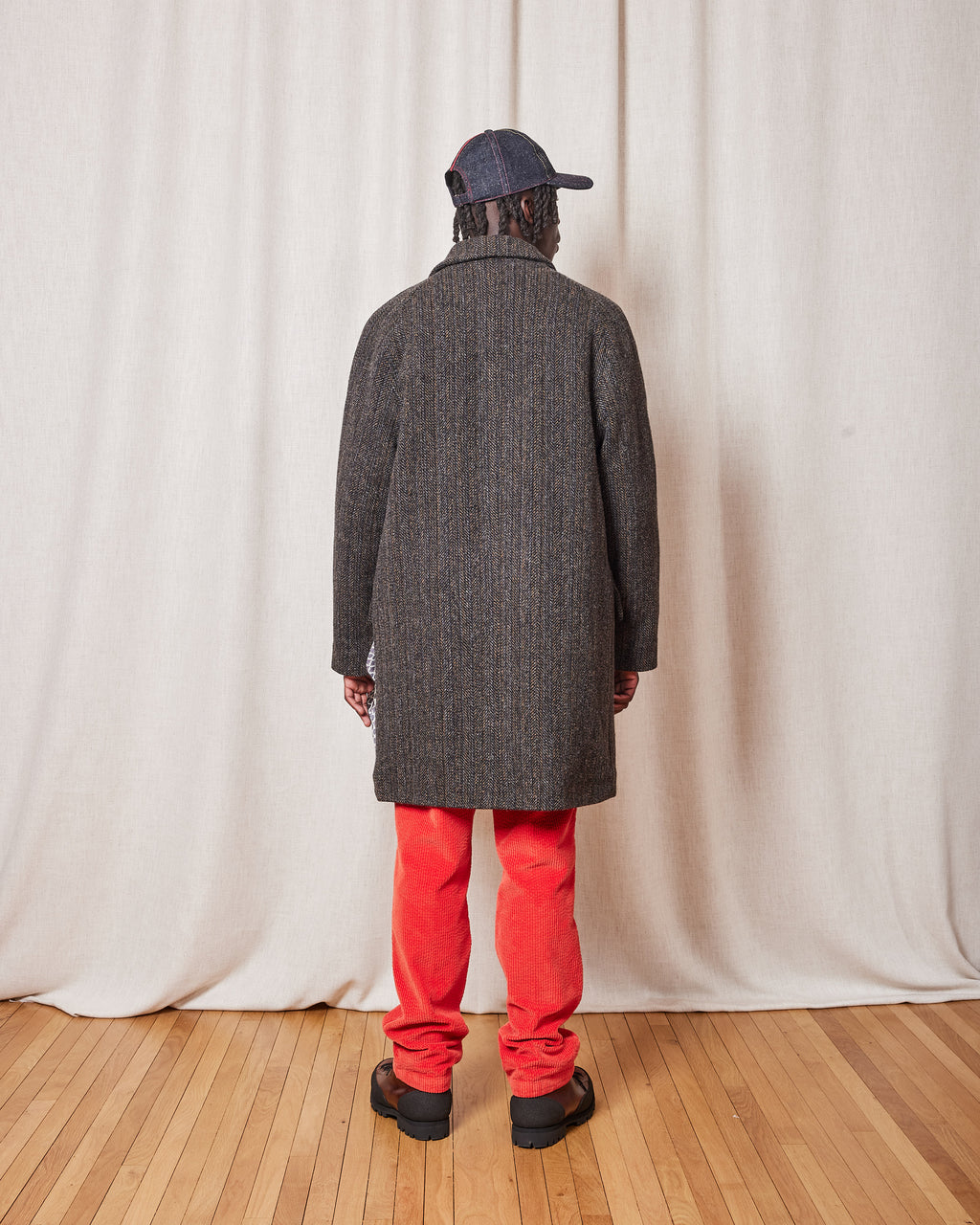 COATS STEVE CHEVRON GRAY CHEVRON