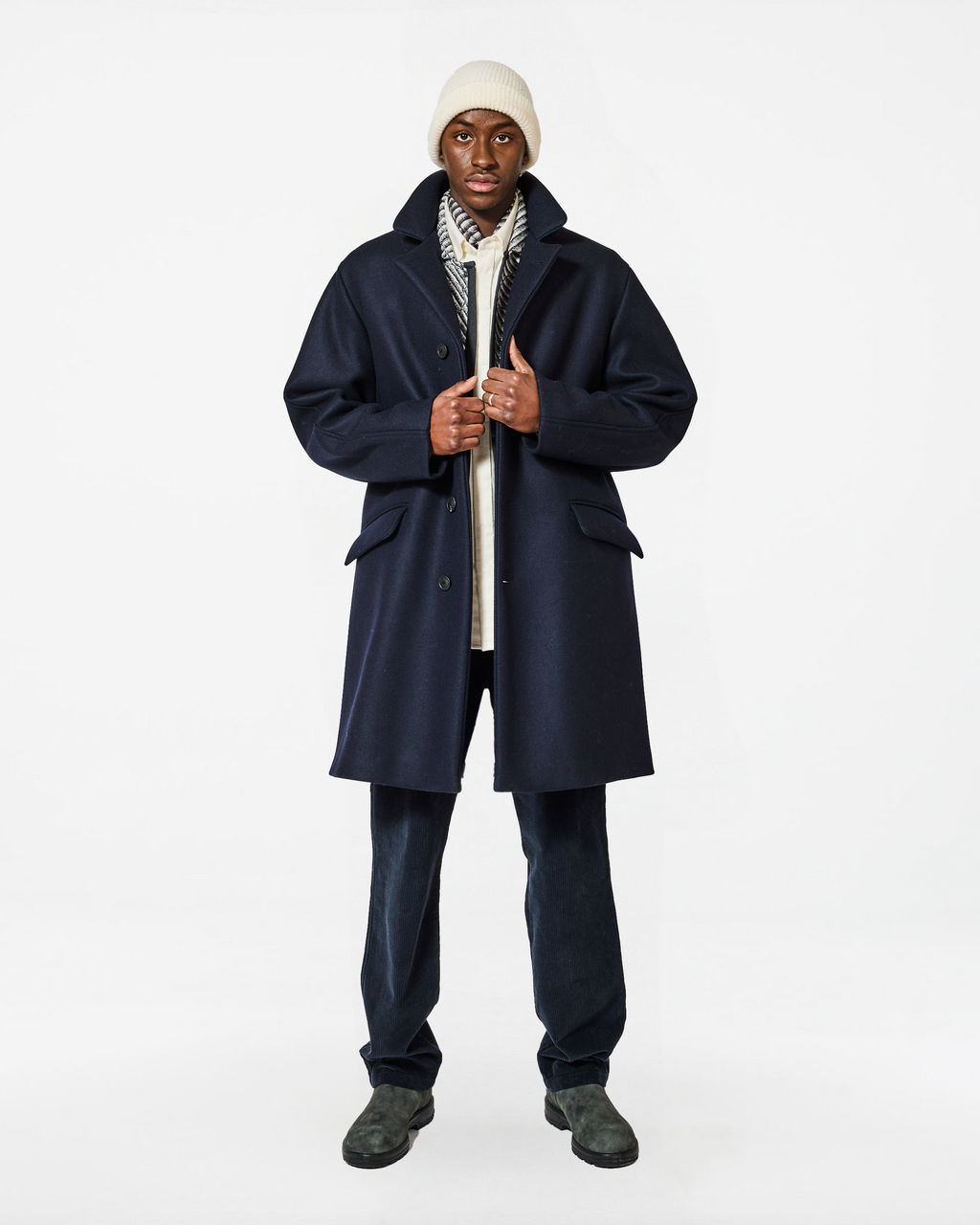 STEVE MALMOE COAT NAVY