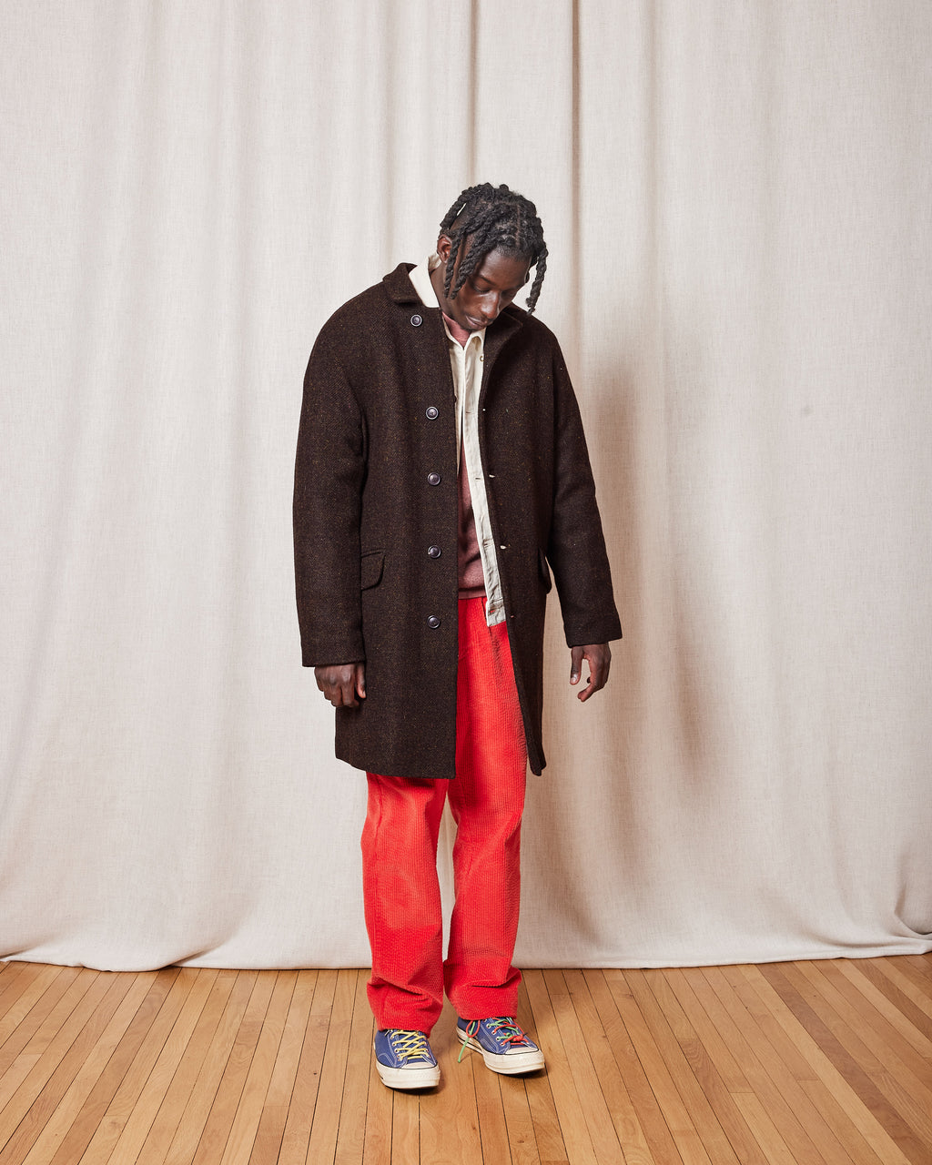 STEVE DIAGO BROWN COAT