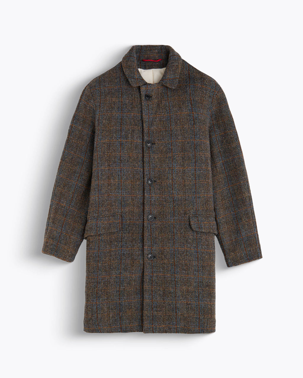 COATS STEVE HARRIS TWEED BLUE CHECKS