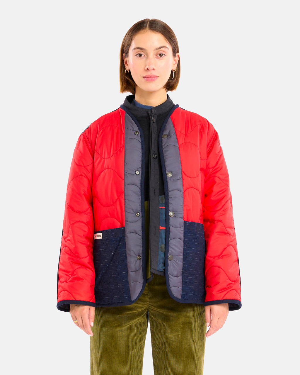 SUPERLIGHT LINER JACKET NAVY-RED