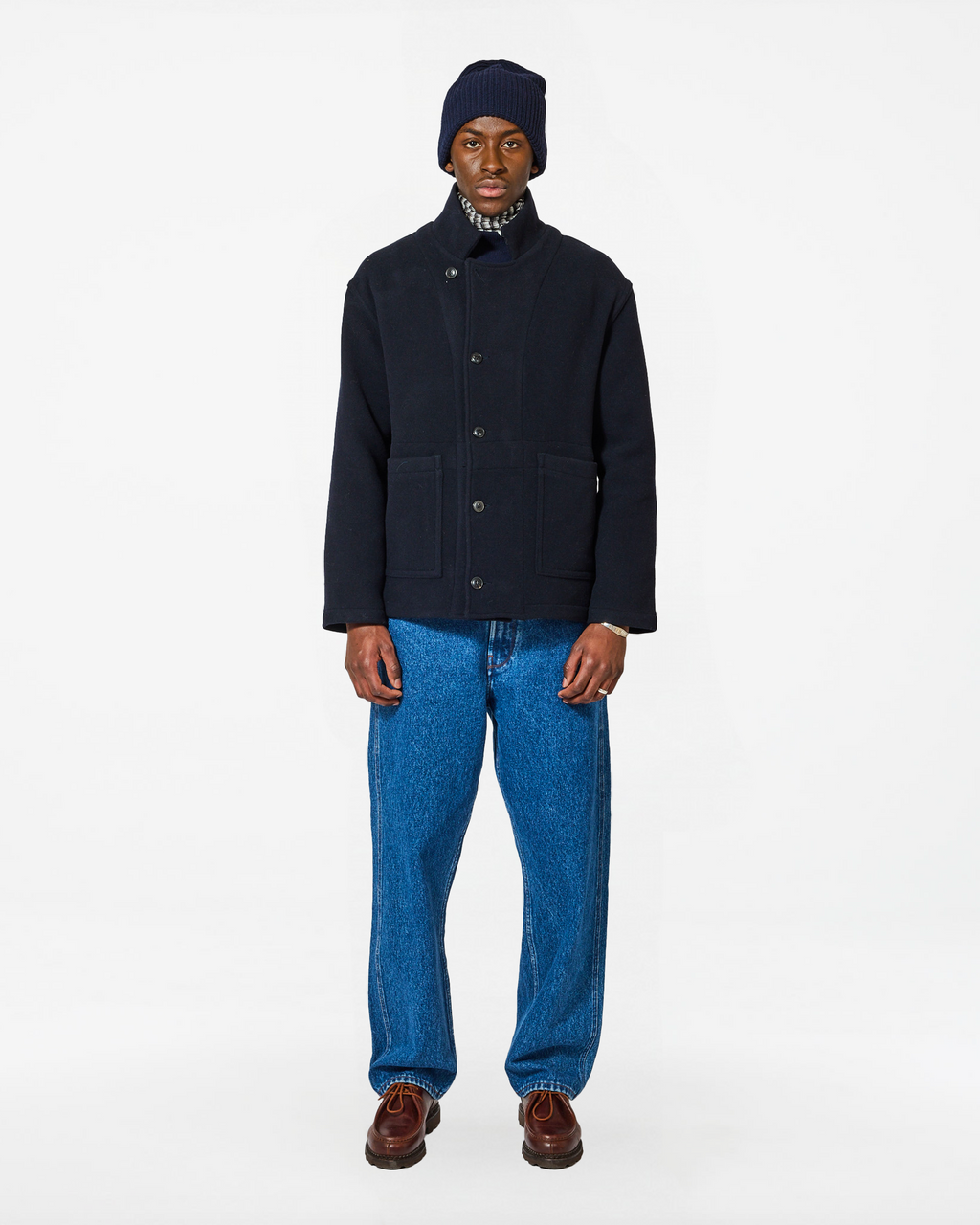 SWIT WOOL JACKET DARK NAVY