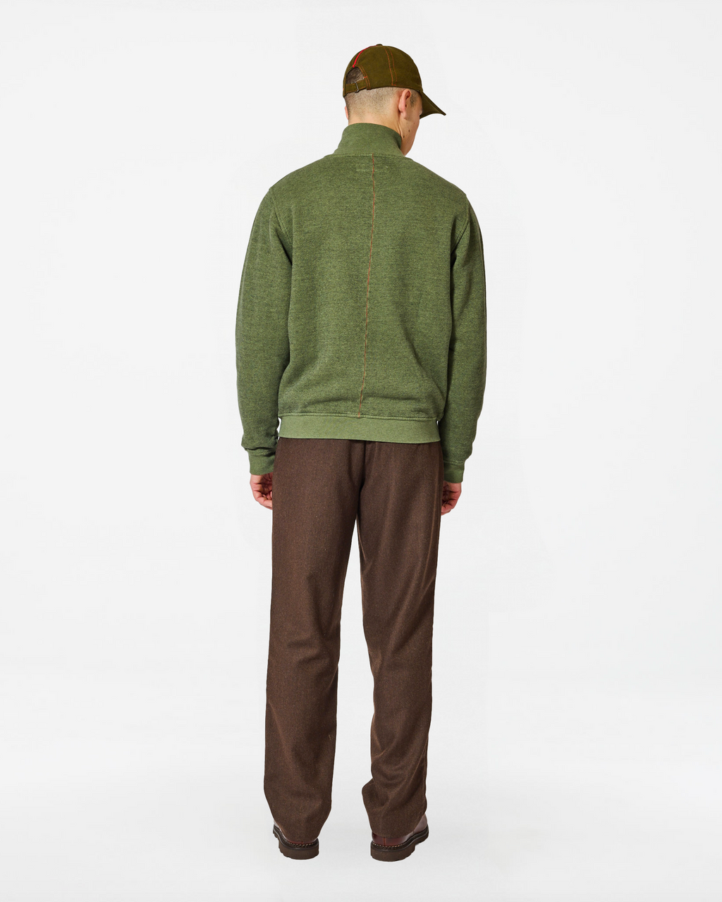 TERRY FULLZIP SWEATER – ROSEMARY GREEN