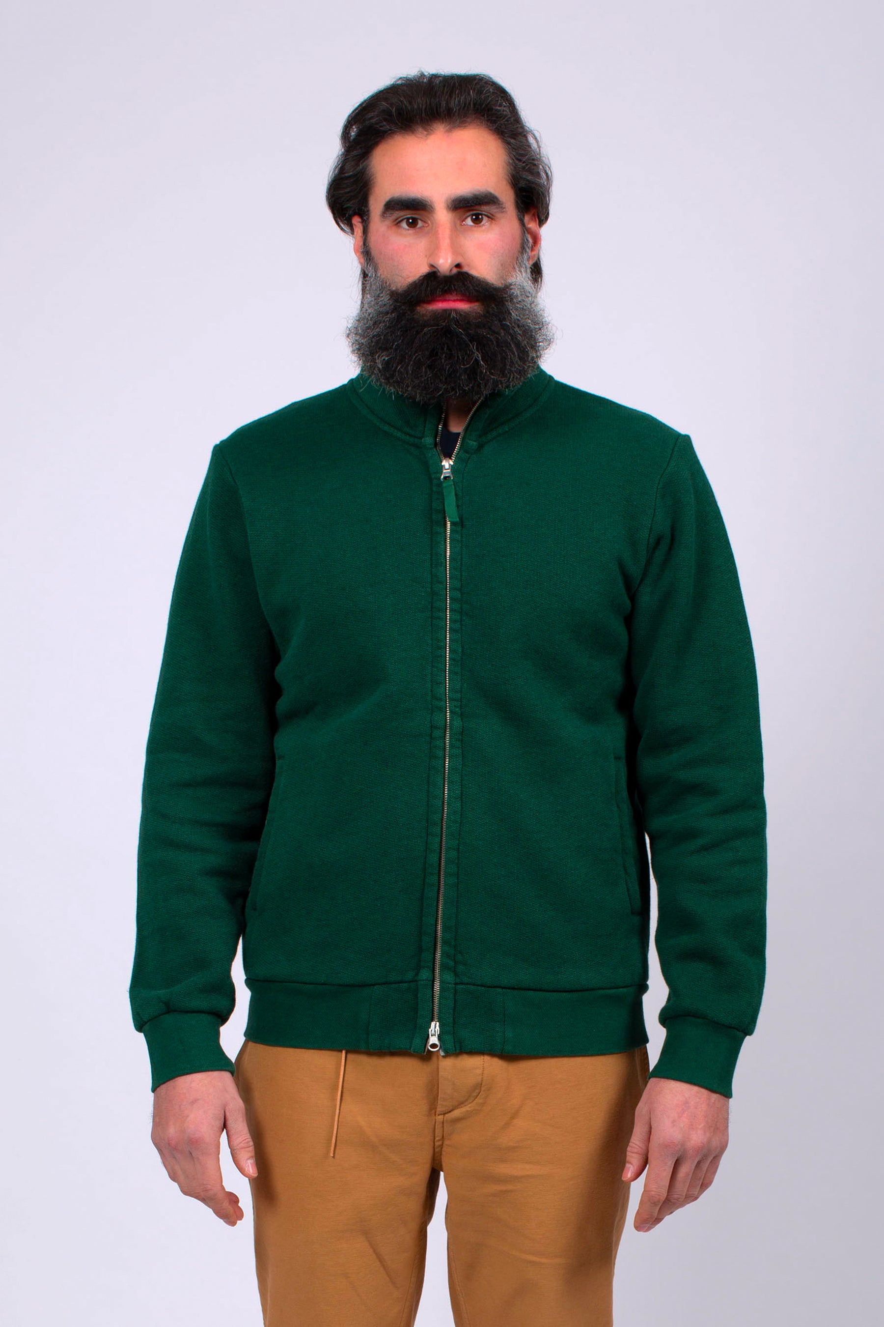 TERRY ZIP GREEN PASTURES