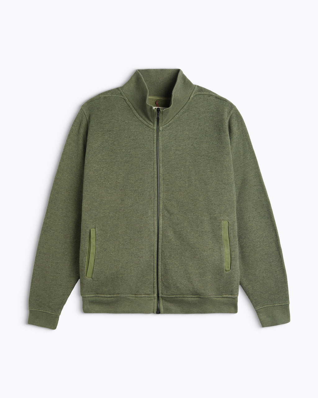 TERRY FULLZIP SWEATER – ROSEMARY GREEN