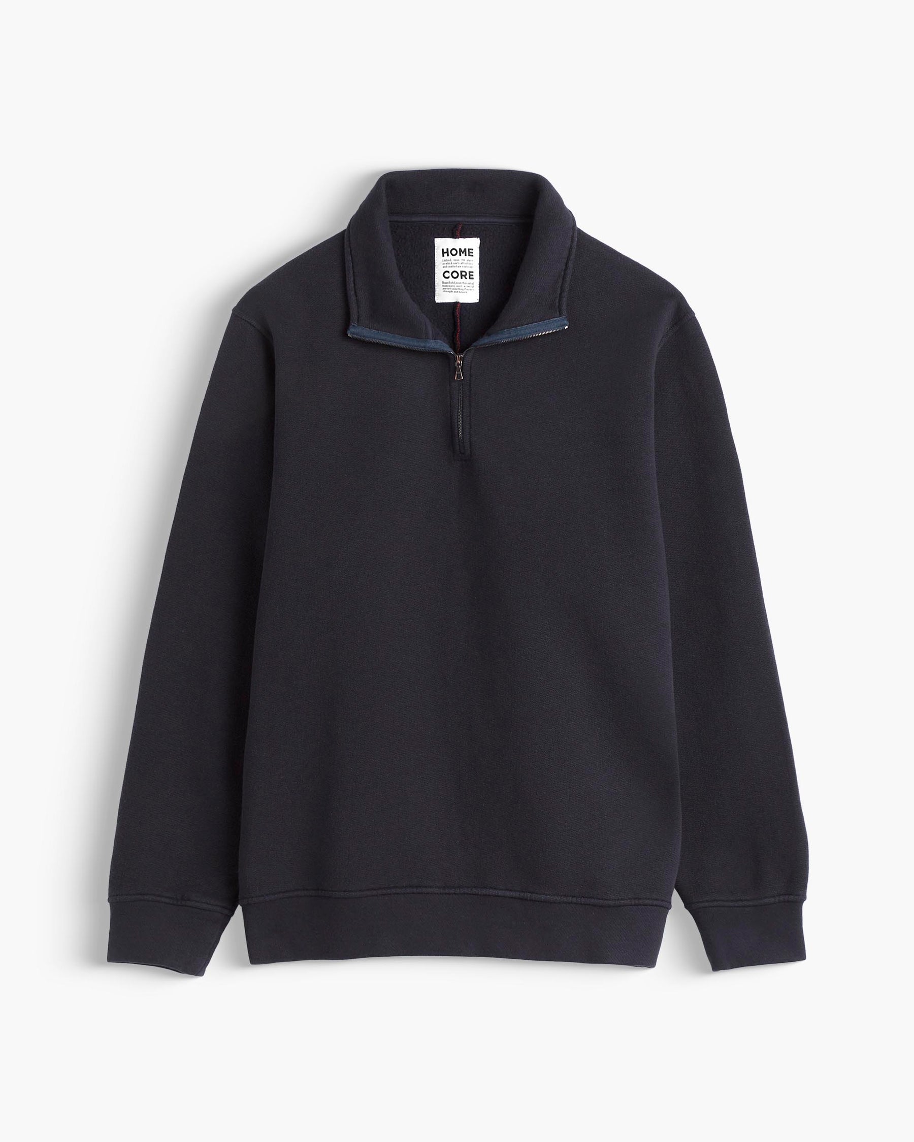 TERRY HALFZIP NAVY