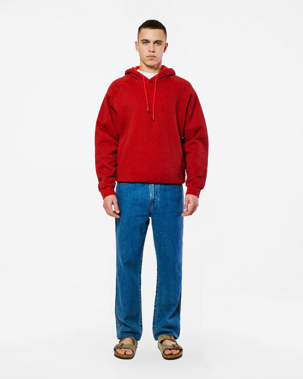 HOODIE TERRY RED HEAT