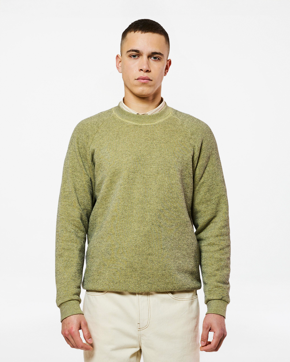 SWEATSHIRT TERRY SWAMP GREEN