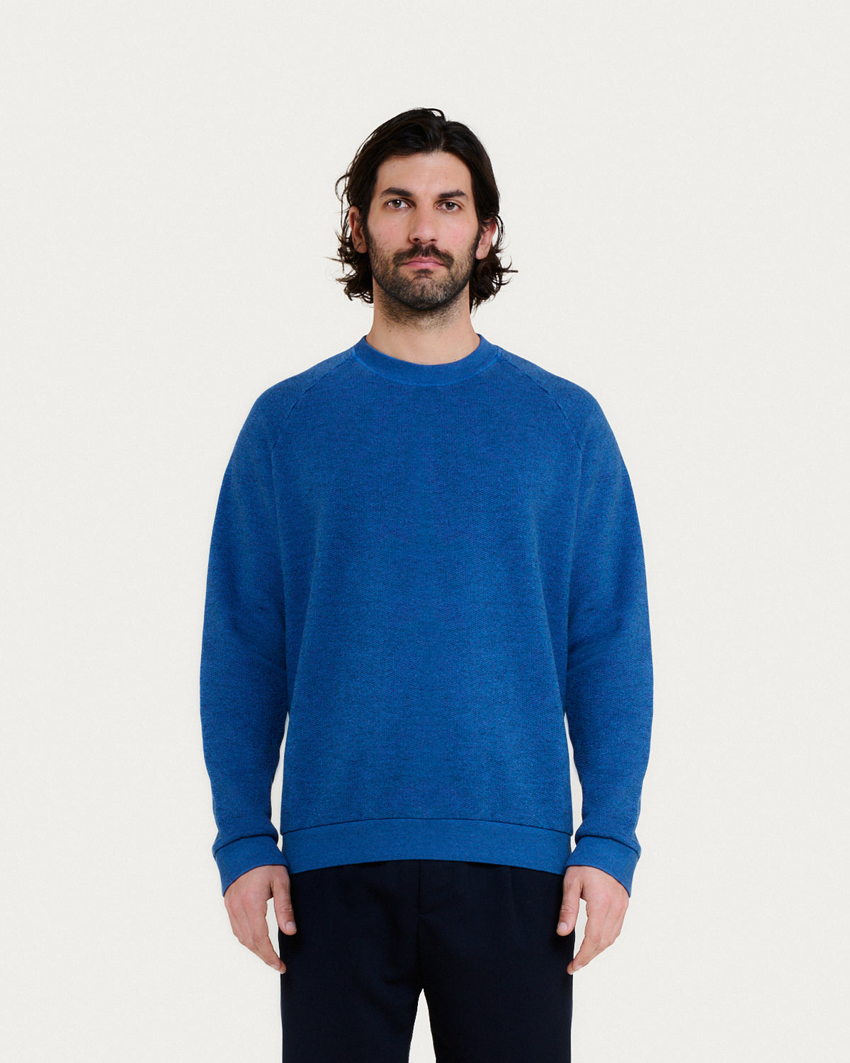 SWEATSHIRT TERRY COBALT BLUE