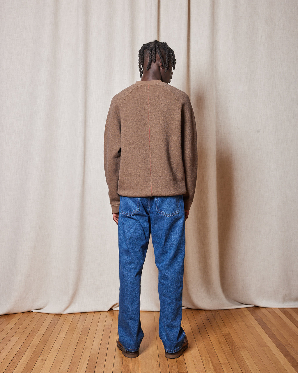 SWEATSHIRT TERRY SWEATSHIRT COCONUT BROWN