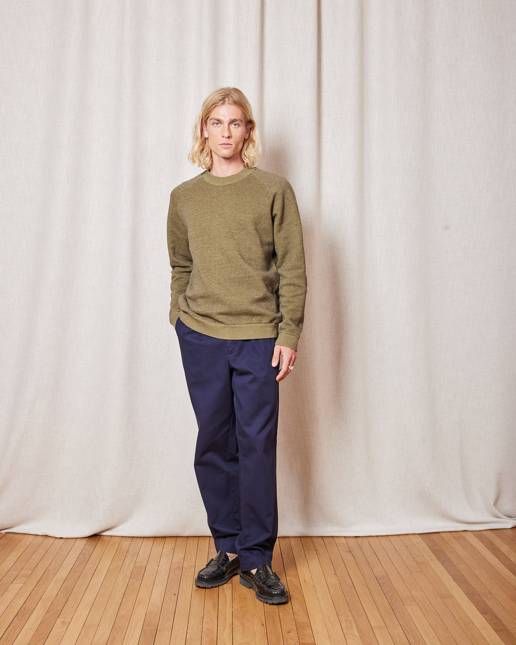 SWEATSHIRT TERRY SWEAT LIZARD GREEN