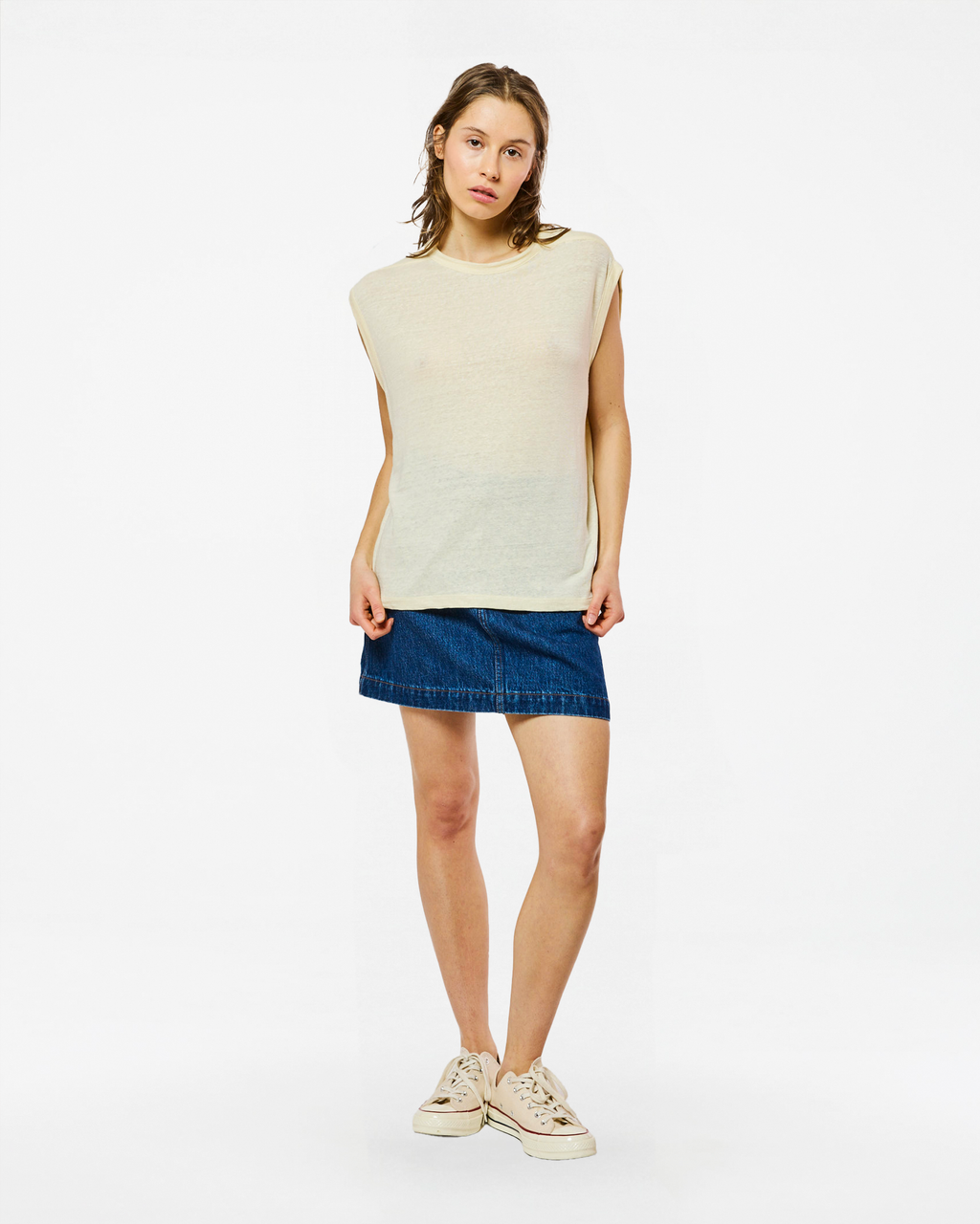 TOM LINEN IVORY TOP
