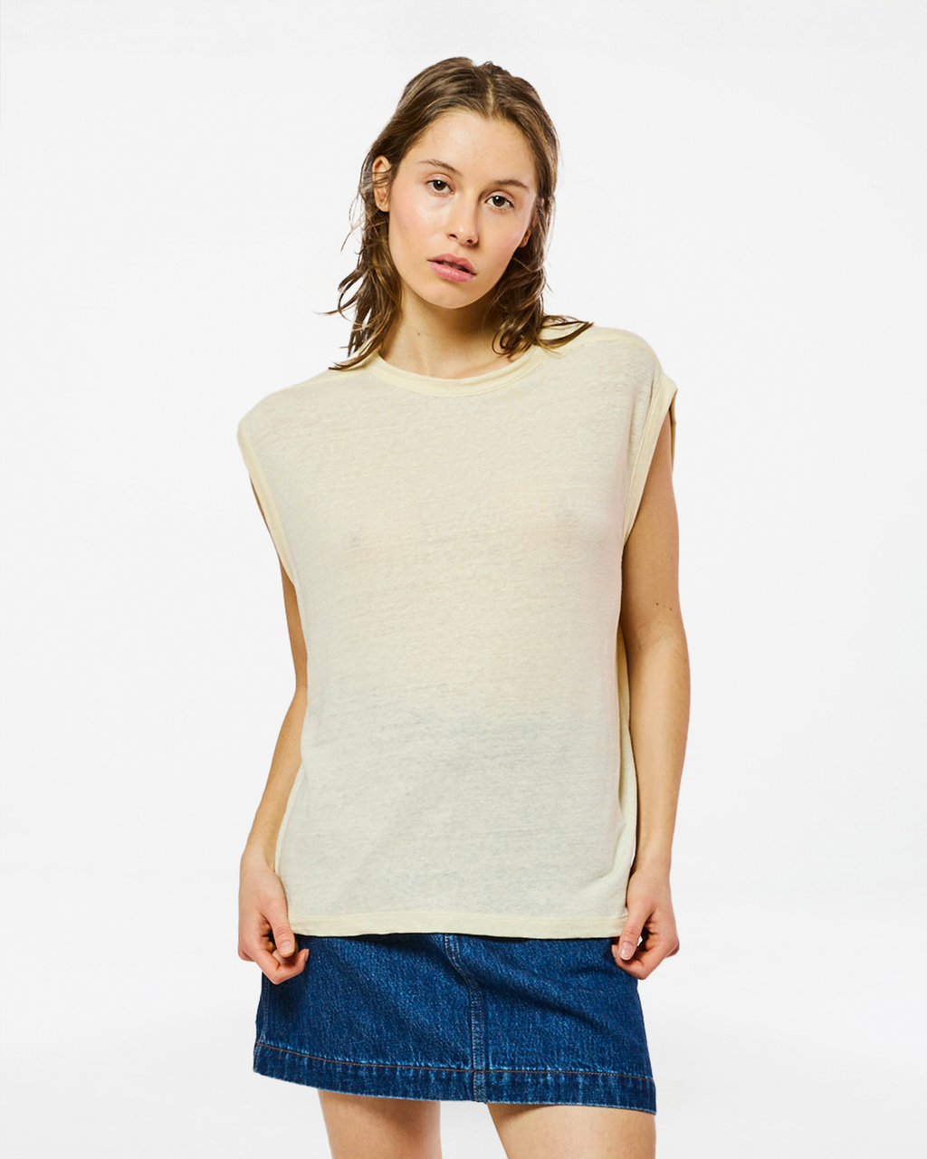 TOM LINEN IVORY TOP