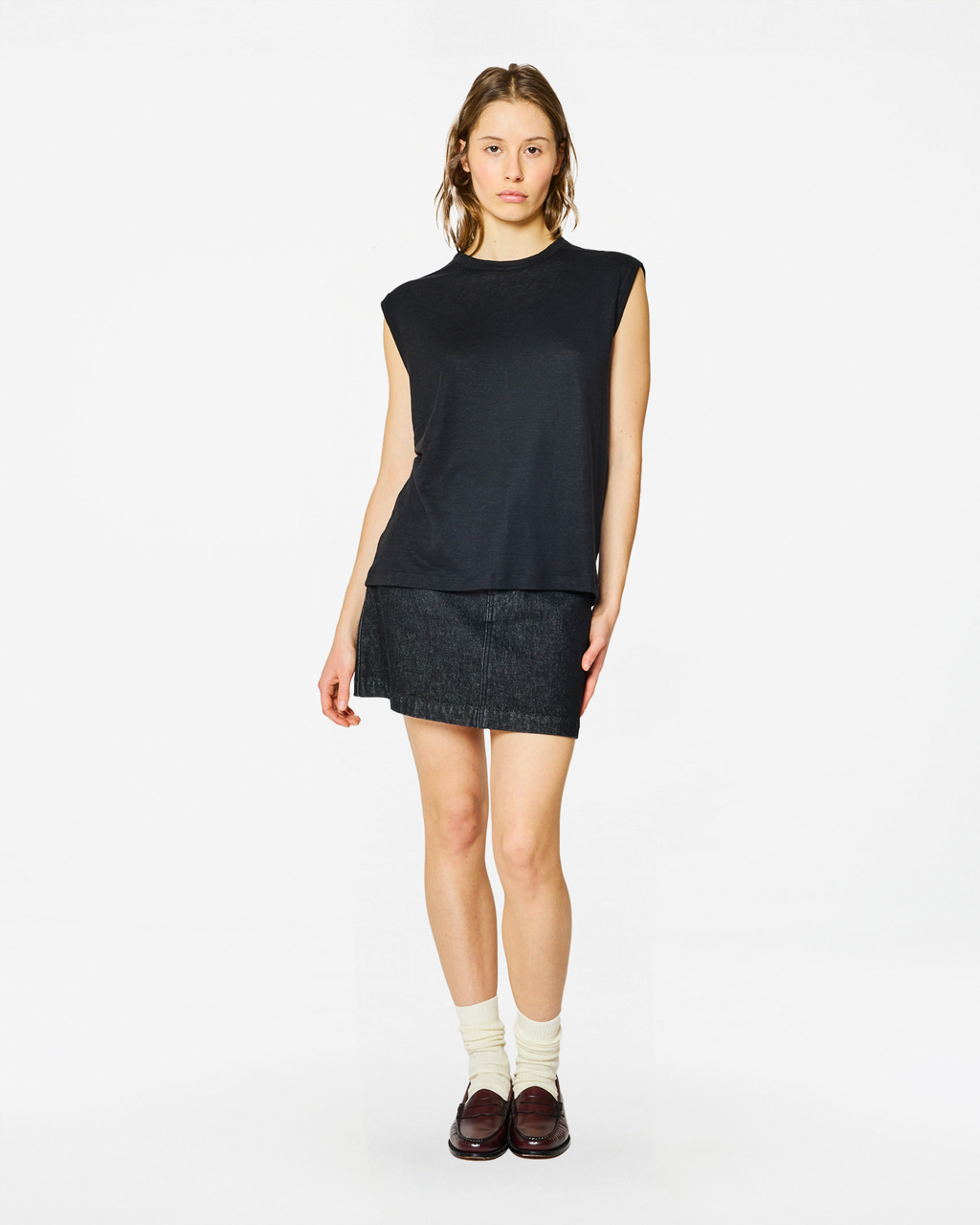 DÉBARDEUR TOM LINEN BLACK