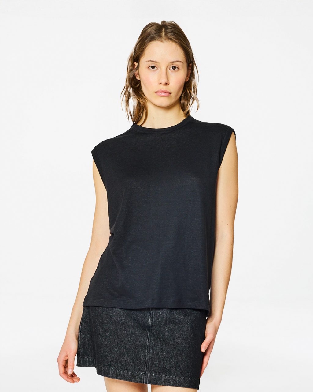 DÉBARDEUR TOM LINEN BLACK