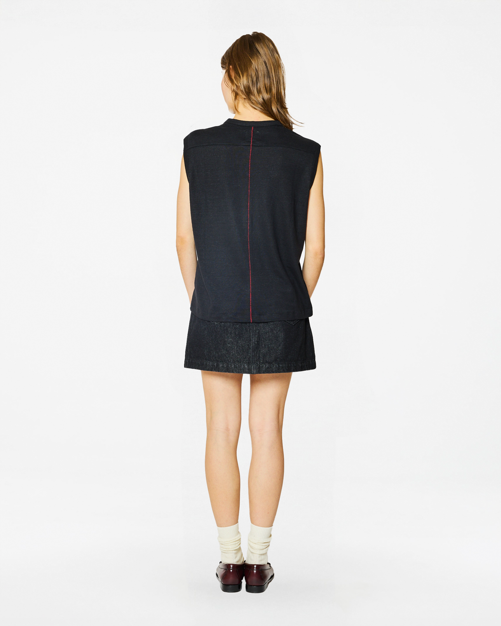 DÉBARDEUR TOM LINEN BLACK