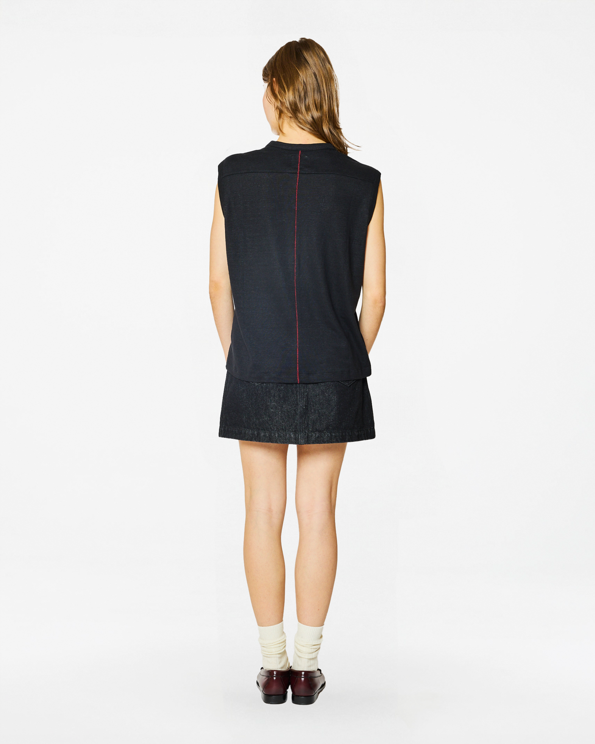 DÉBARDEUR TOM LINEN BLACK