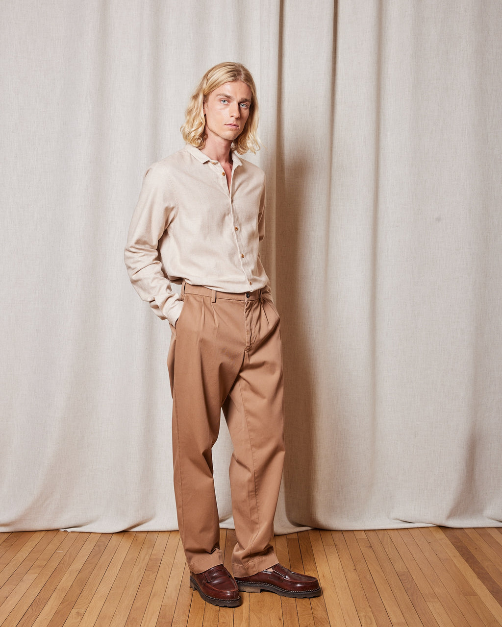 PANTALON TOSHO COCONUT BROWN