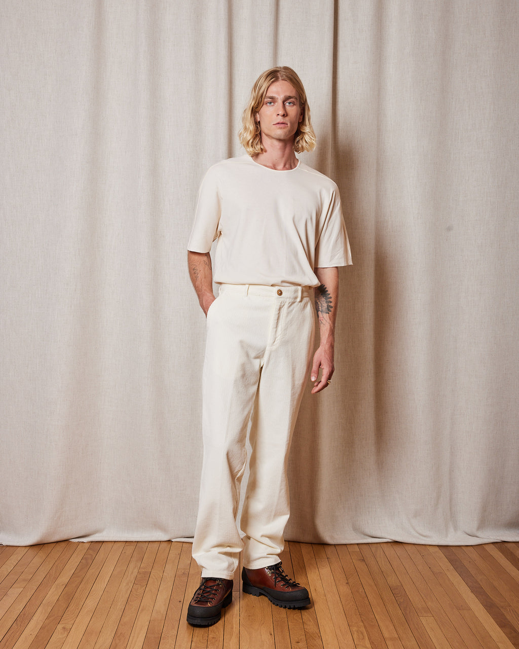 LYNCH CORD CREAM PANTS