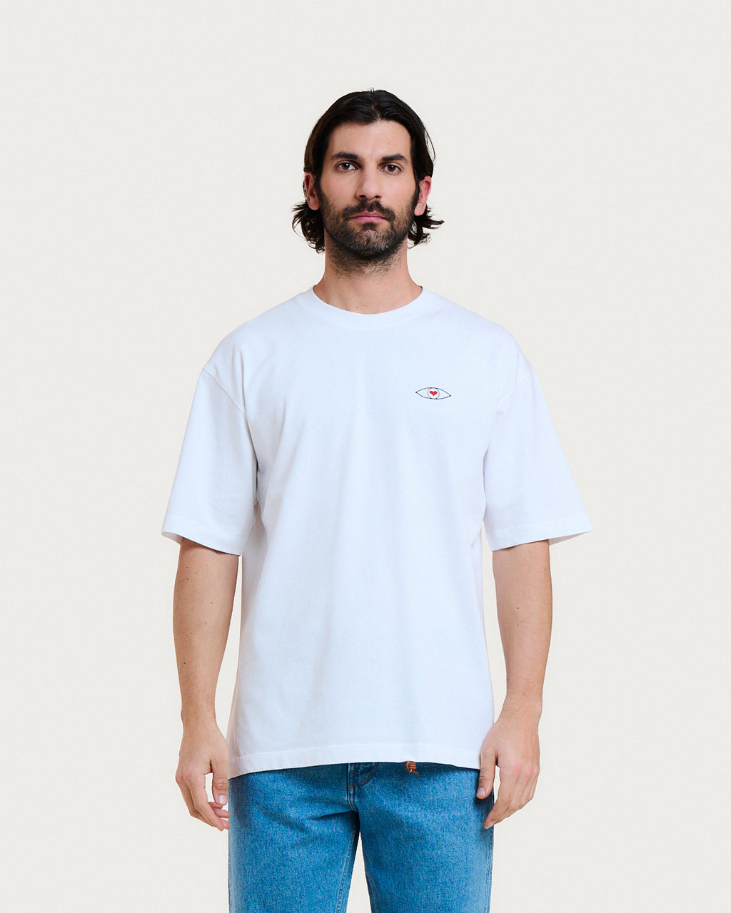 VISION TEE WHITE-BLACK T-SHIRT