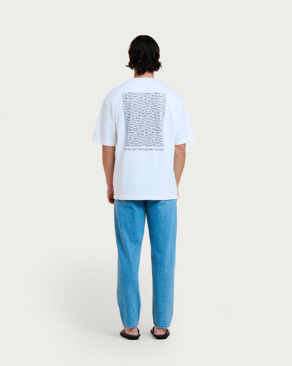 VISION TEE WHITE-BLACK T-SHIRT