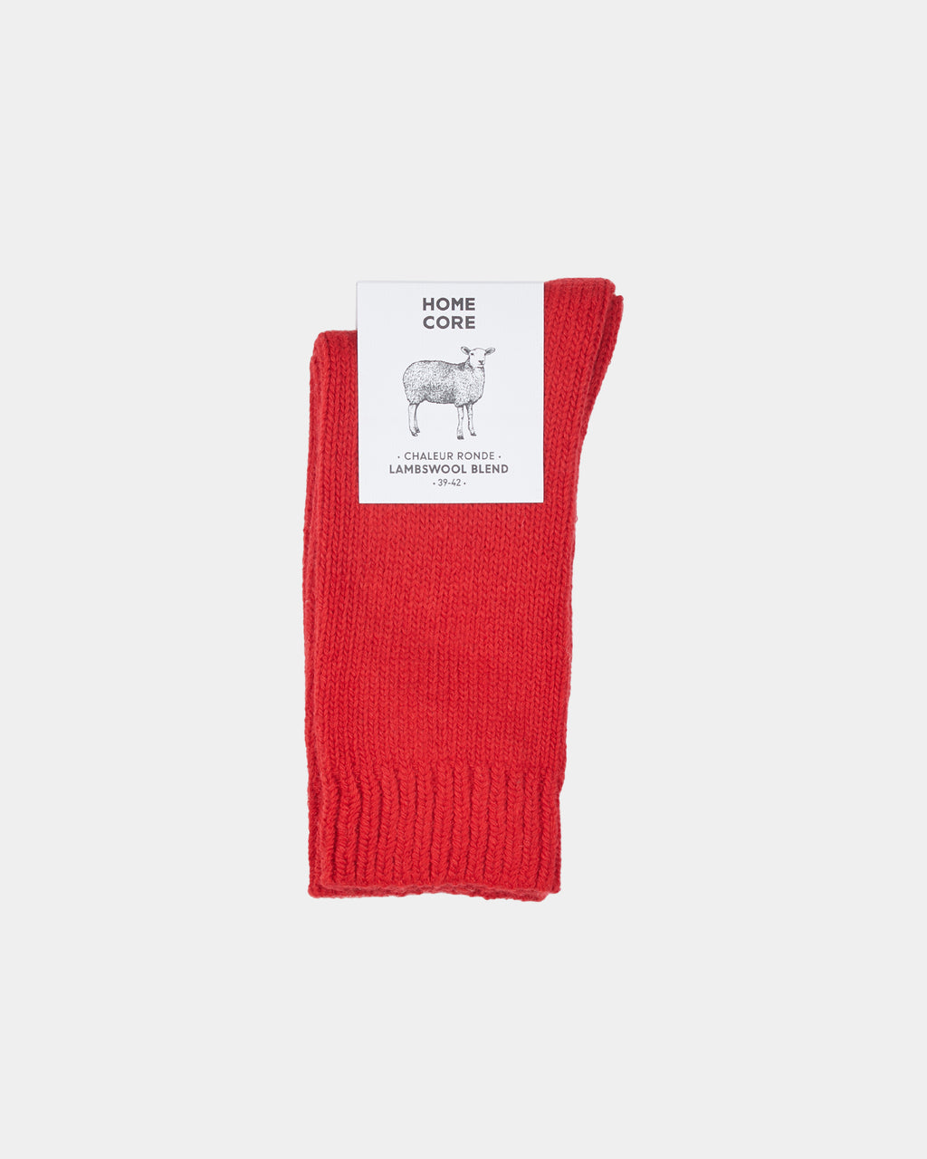 CHAUSSETTES EN LAINE - PRIMARY RED