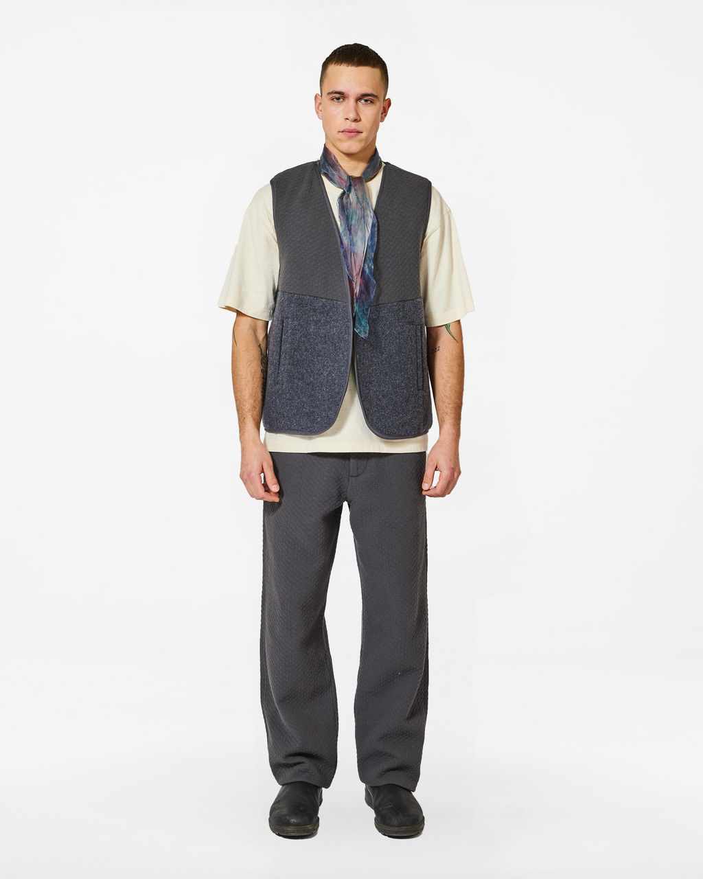 YOUSSEF WOOLLY ANTHRACITE JACKET