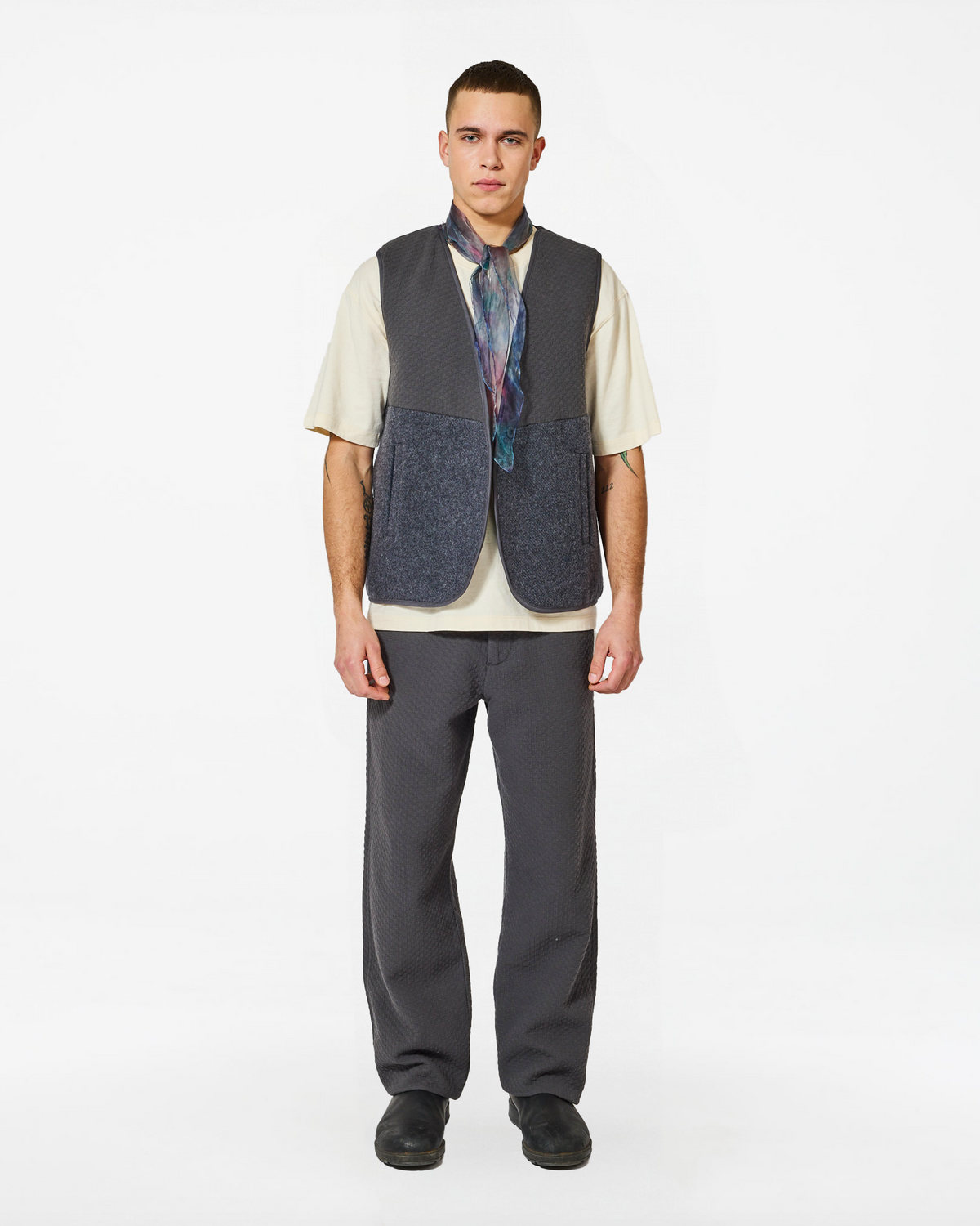 YOUSSEF WOOLLY ANTHRACITE JACKET