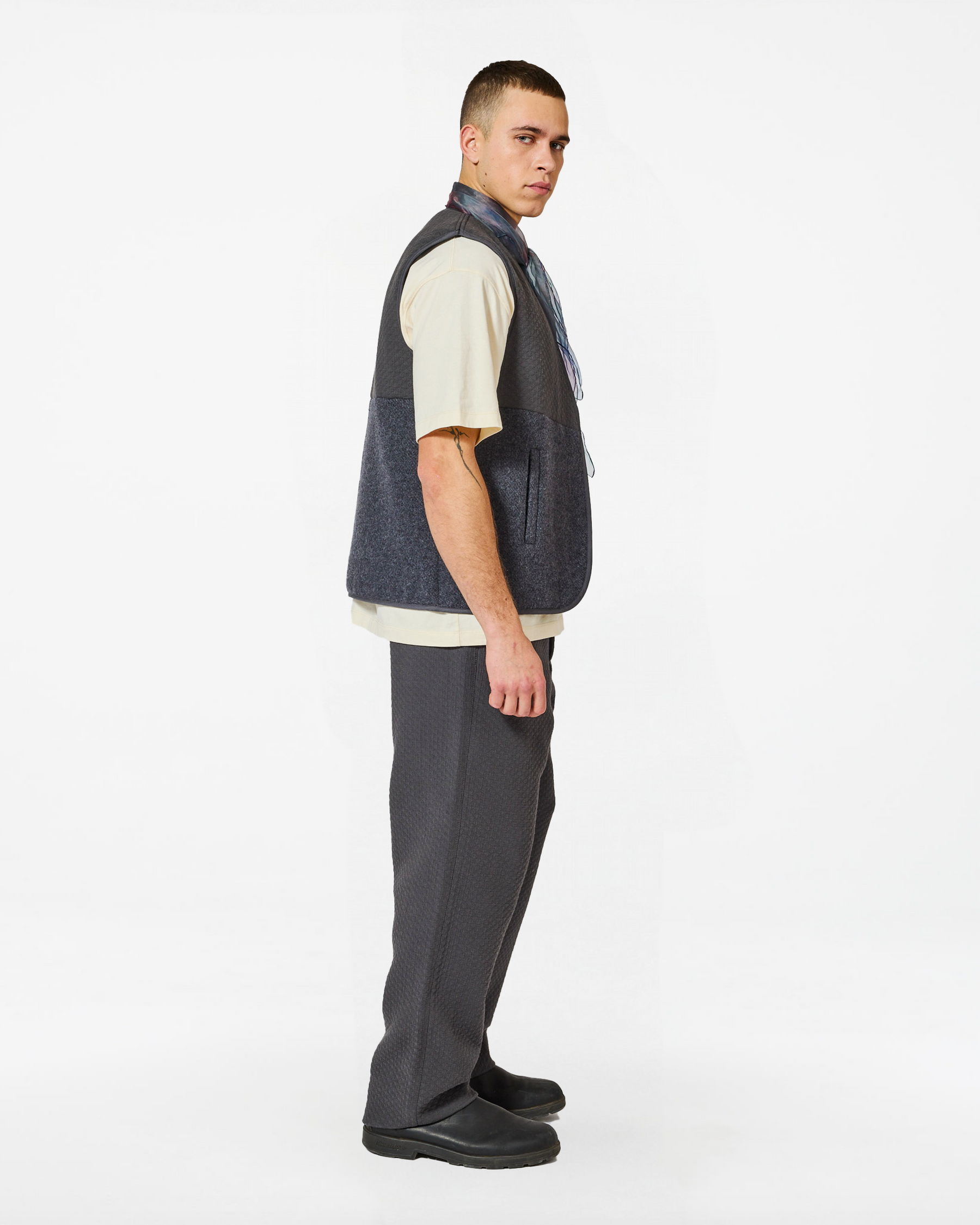YOUSSEF WOOLLY ANTHRACITE JACKET