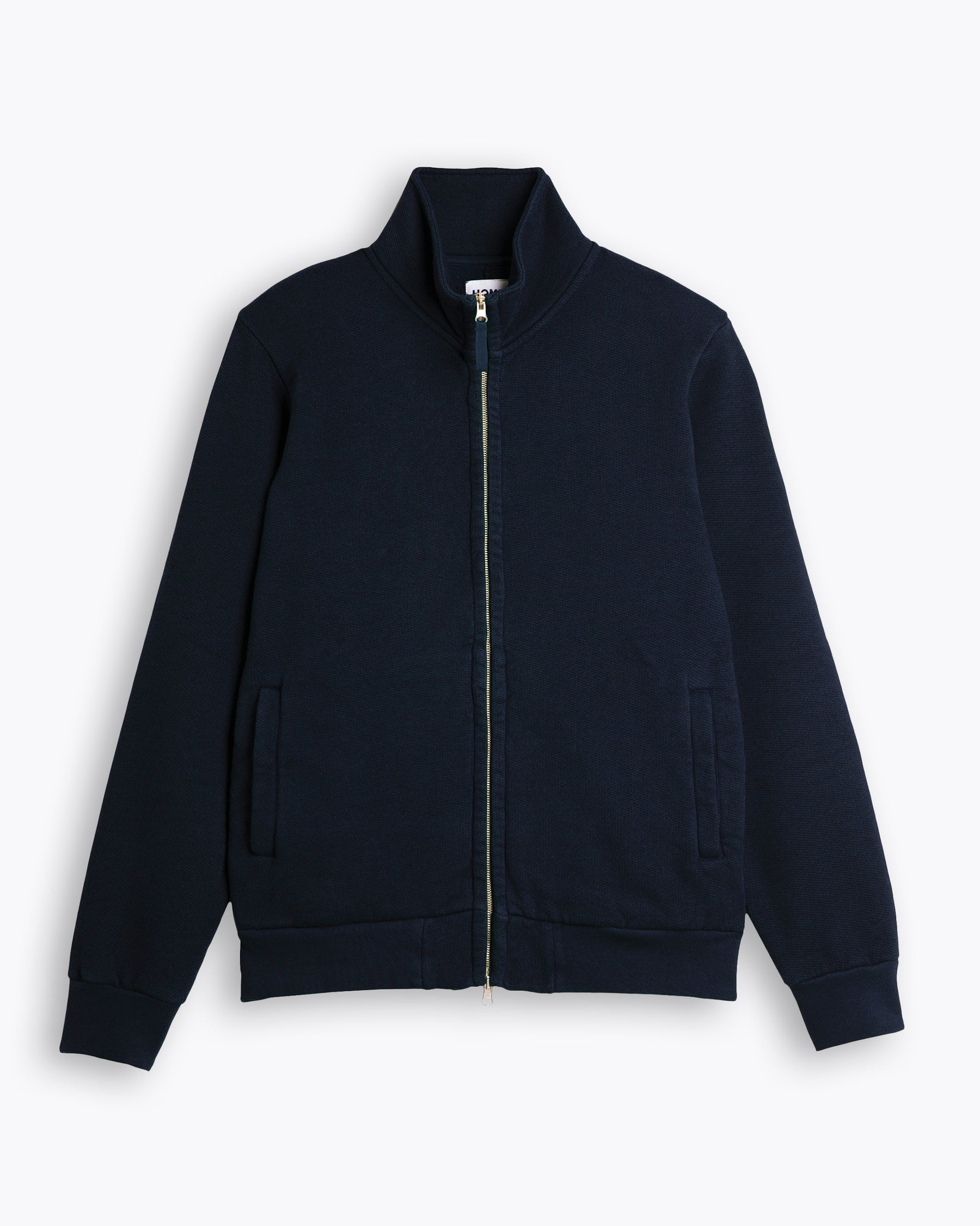 TERRY ZIP NAVY