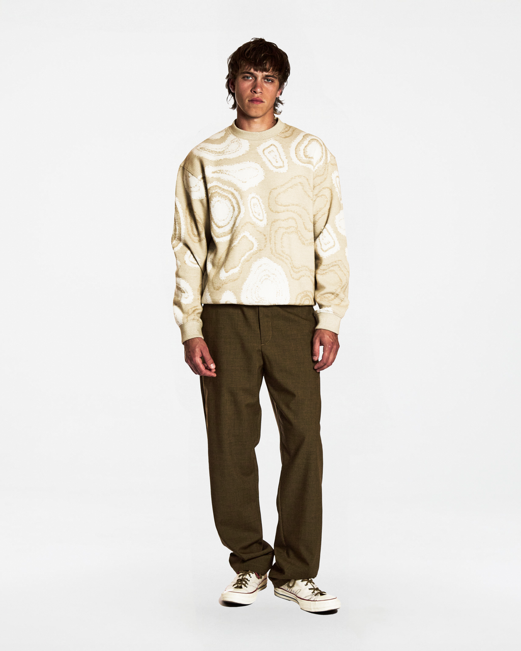 PAC NUCLEUS CREAM MULTI SWEATSHIRT