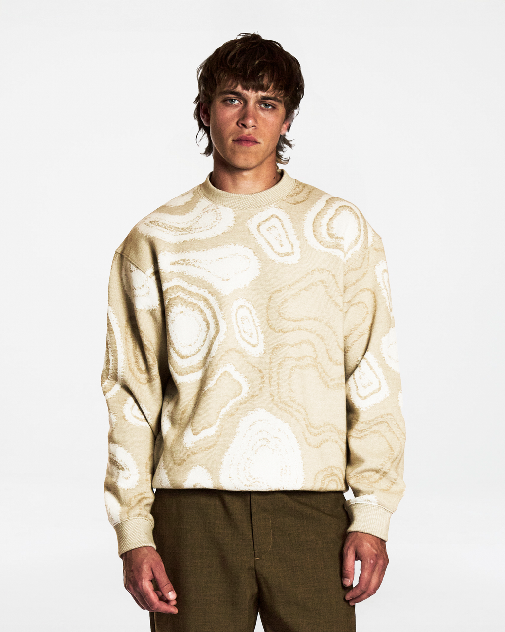 PAC NUCLEUS CREAM MULTI SWEATSHIRT