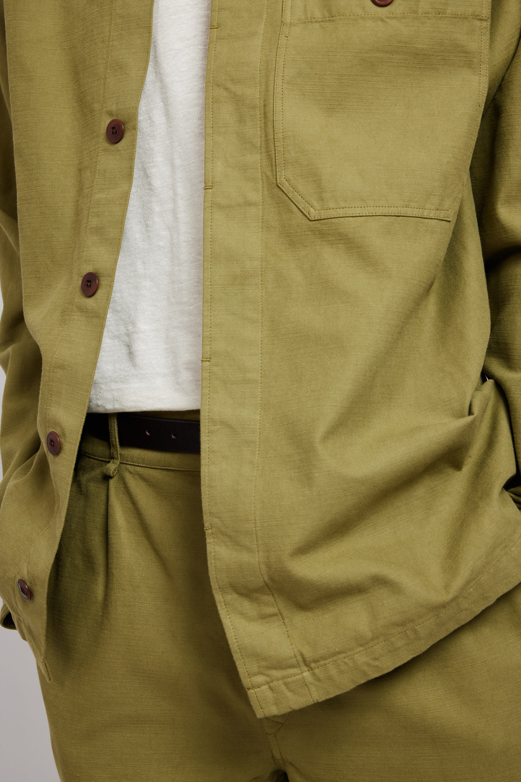 ARNO DRILL BURNT OLIVE