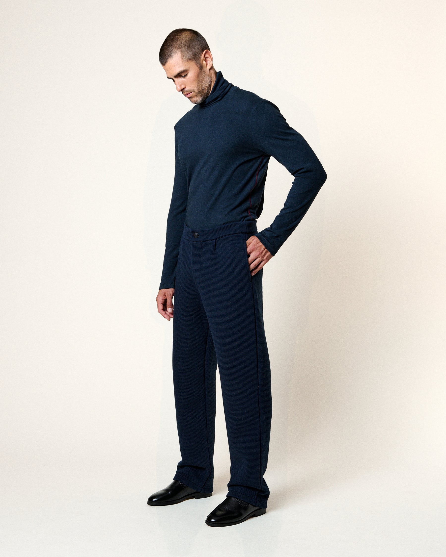 PANTALONS AITO OTTOMAN NAVY