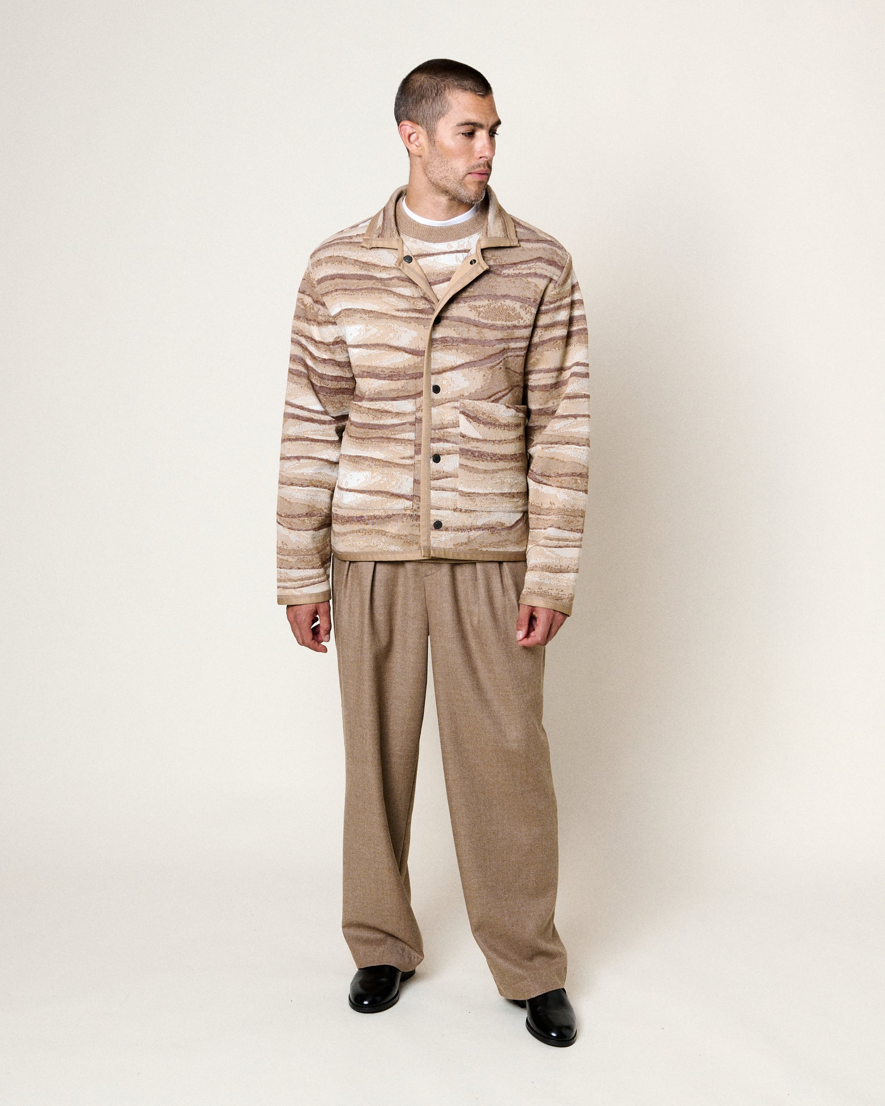 AMARI TIME LAYERS MULTI-BROWN JACKET
