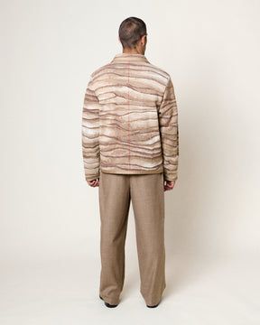 AMARI TIME LAYERS MULTI-BROWN JACKET