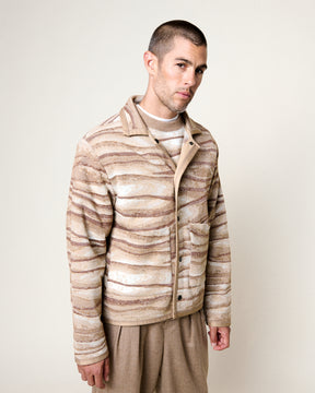 AMARI TIME LAYERS MULTI-BROWN JACKET