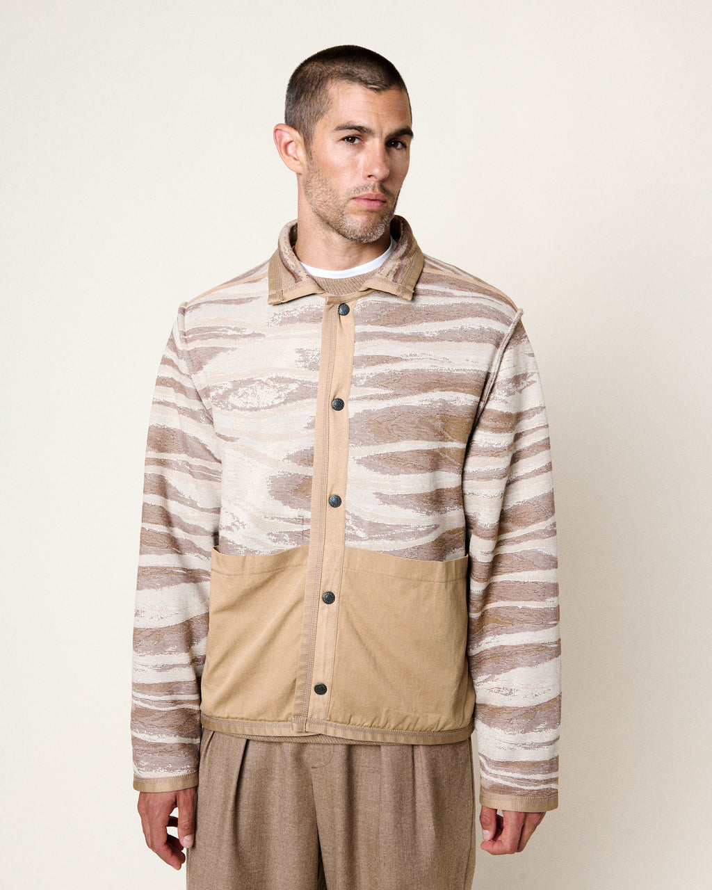 AMARI TIME LAYERS MULTI-BROWN JACKET
