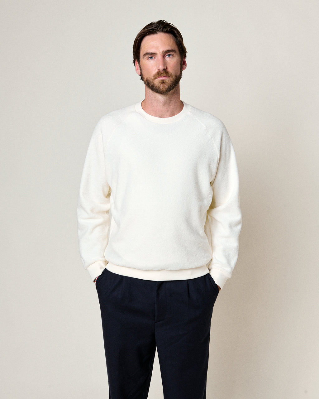 AQUAE ECRU SWEATSHIRT