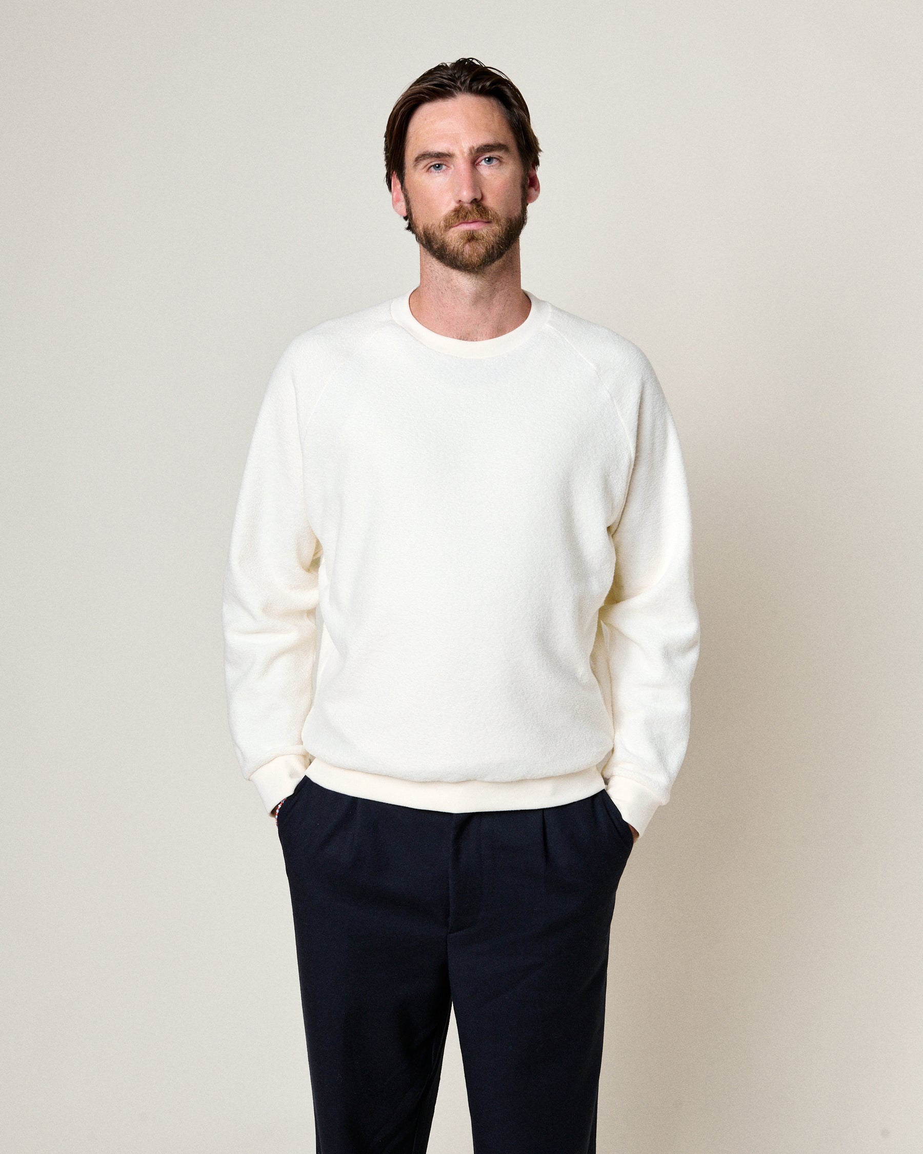 AQUAE ECRU SWEATSHIRT