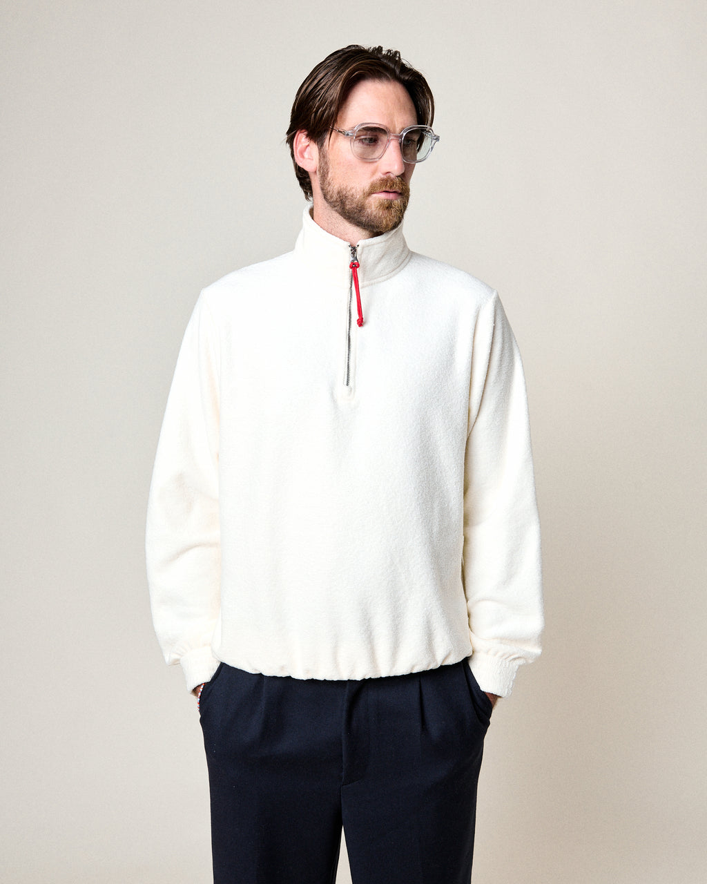 SWEATSHIRT ATYS ECRU