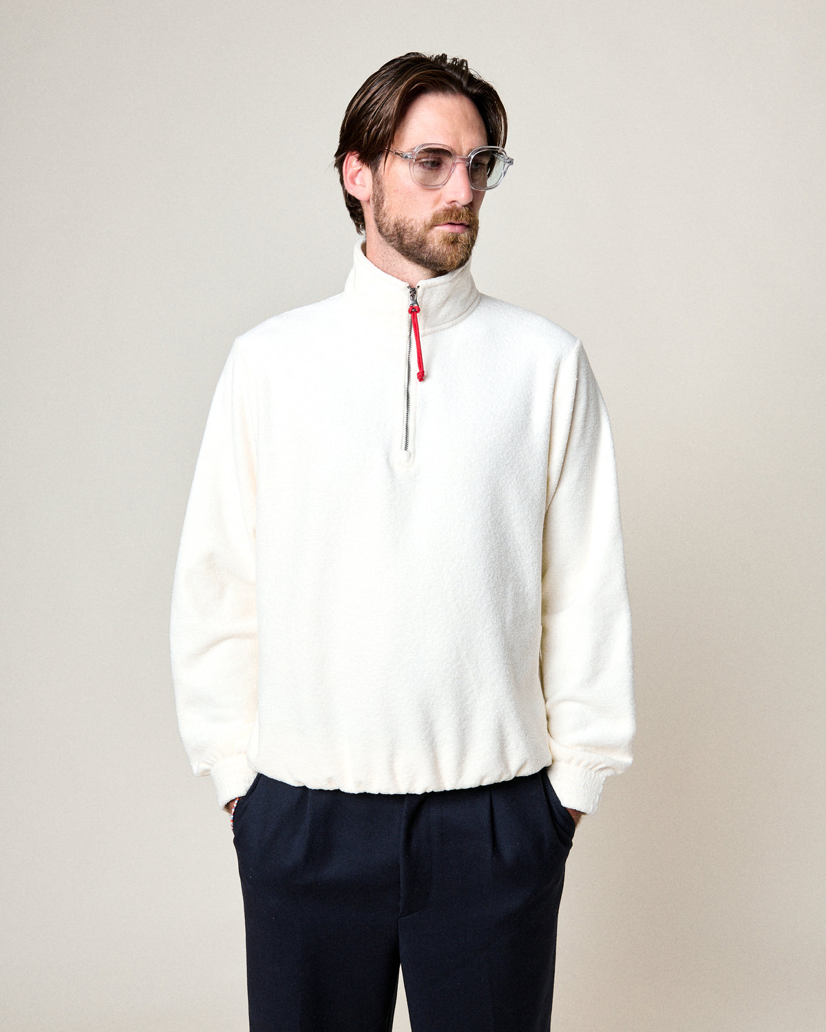 SWEATSHIRT ATYS ECRU